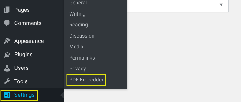Comment insérer un PDF dans une page WordPress.