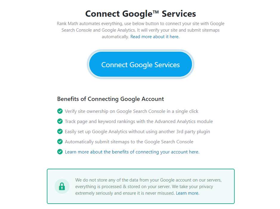 connect google services