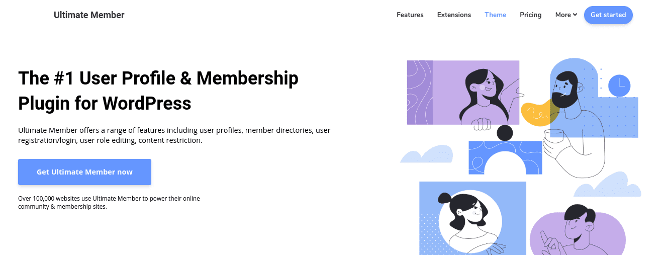 Le site web Ultimate Member.