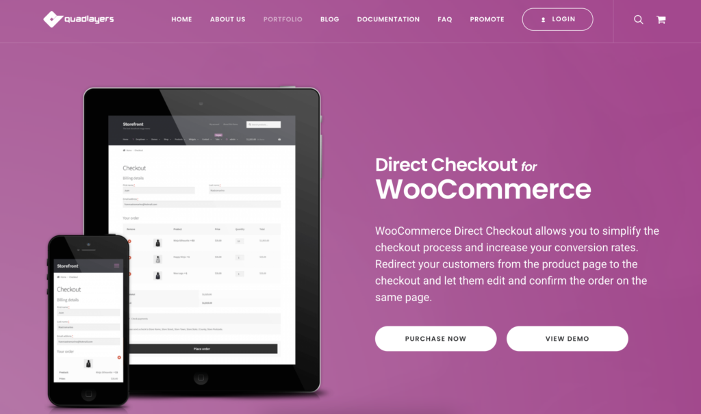 Plugin WooCommerce Direct Checkout