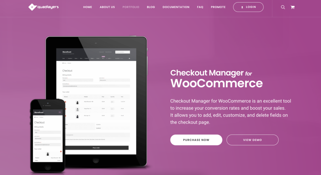 Plugin Checkout Manager pour WooCommerce