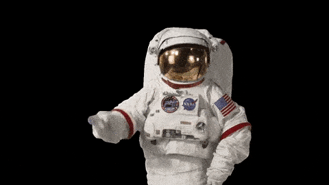 Un astronaute montrant sa tête.
