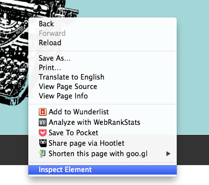 Utilisation de l'outil Inspecter l'élément dans Google Chrome pour modifier le CSS
